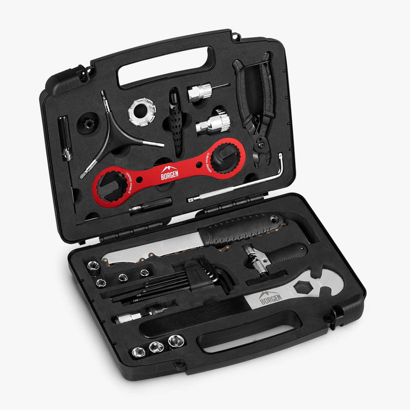 Fahrrad Werkzeug Koffer - 37 Teile – Passend für MTB, Rennrad